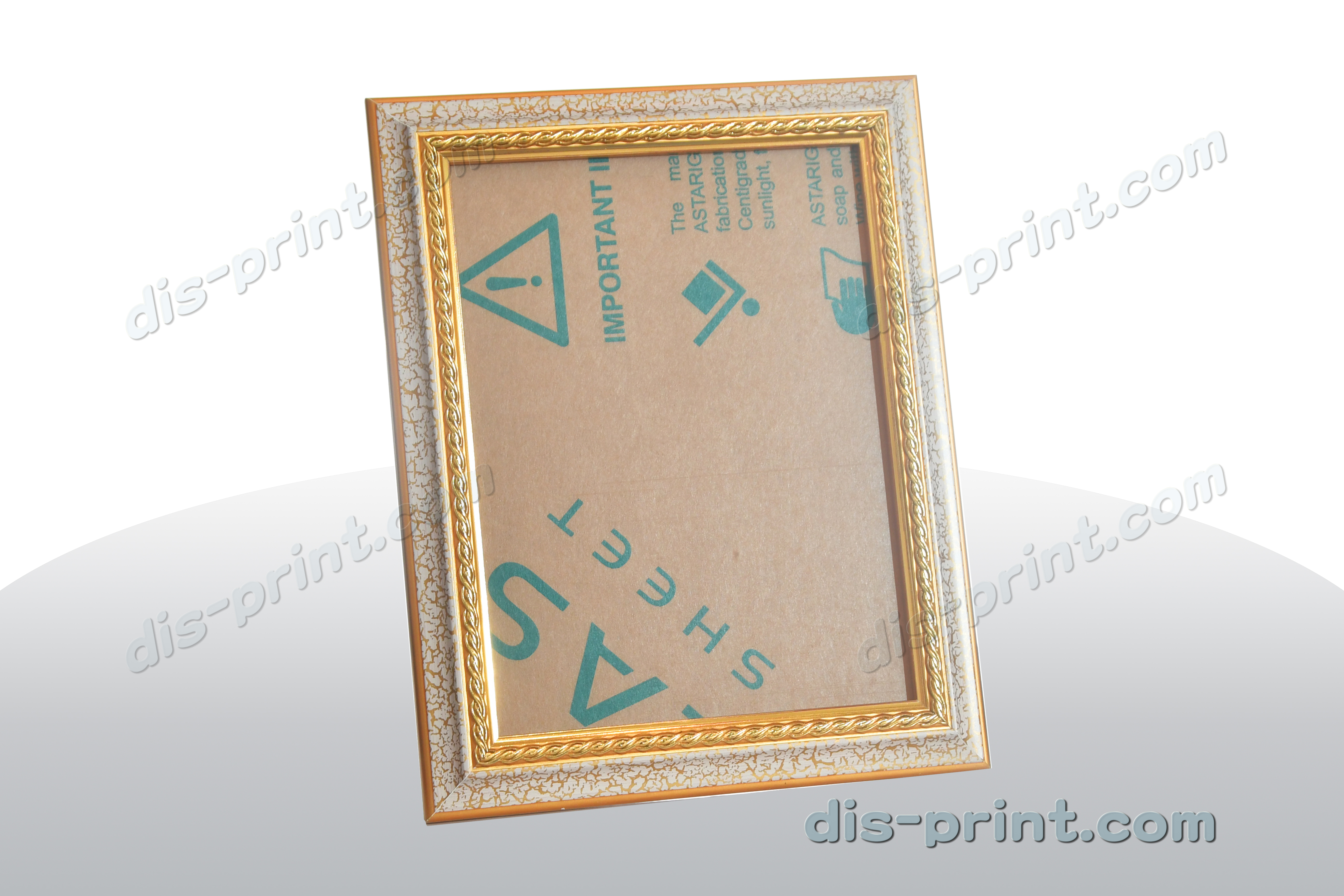 Gold/Golden Flower solid wood Photo Frame (plastic surface)B2188