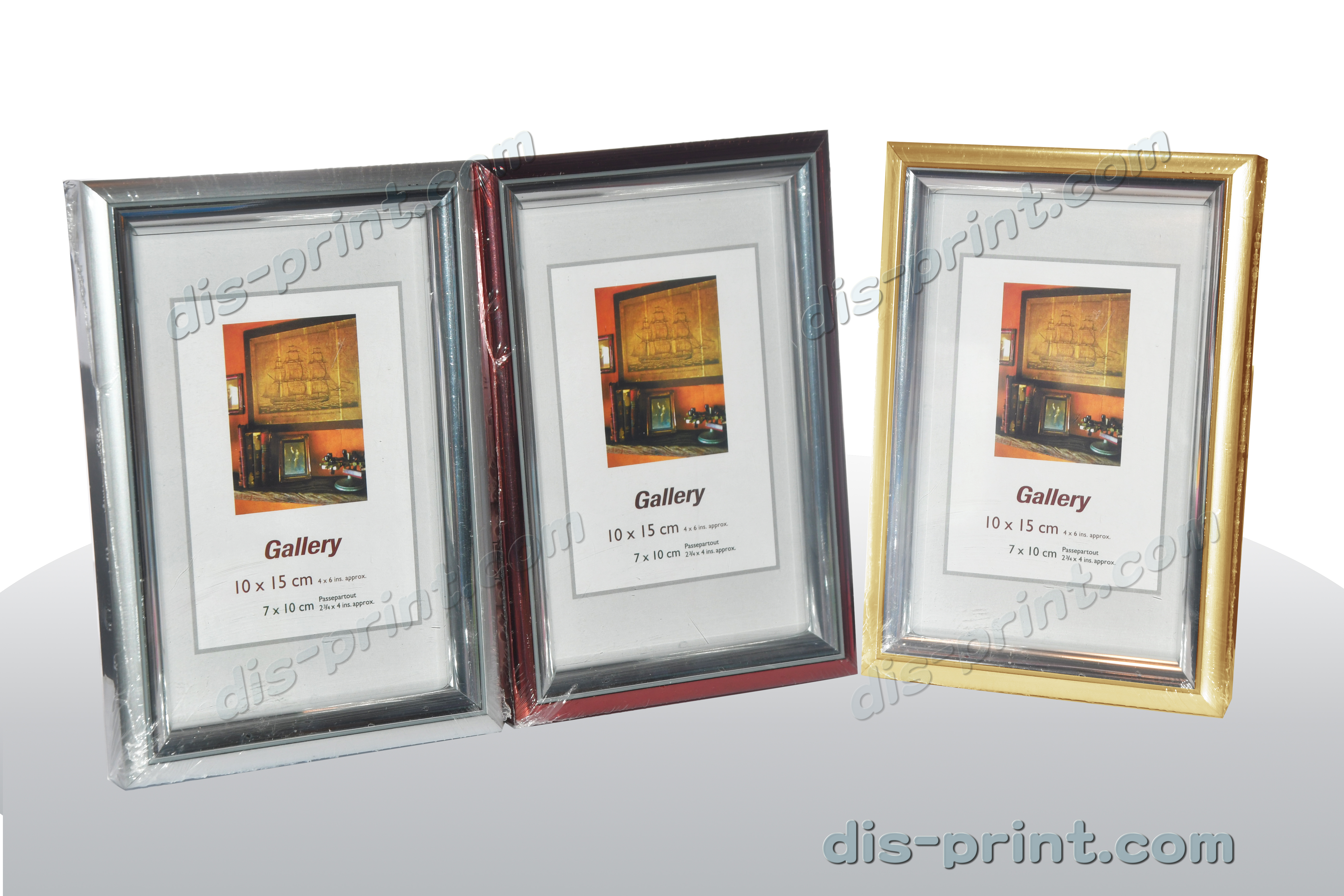 Gold / Silver / Gold Silver / Red Silver photoframe (glass surface) PB43